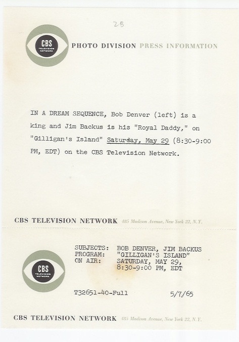 Text info on reverse of still