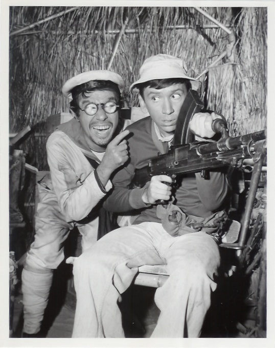 Bob Denver (as Gilligan) with Vito Scotti (as a WWII Japanese sailor)